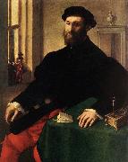 Portrait of a Man - Oil on canvas CAMPI, Giulio